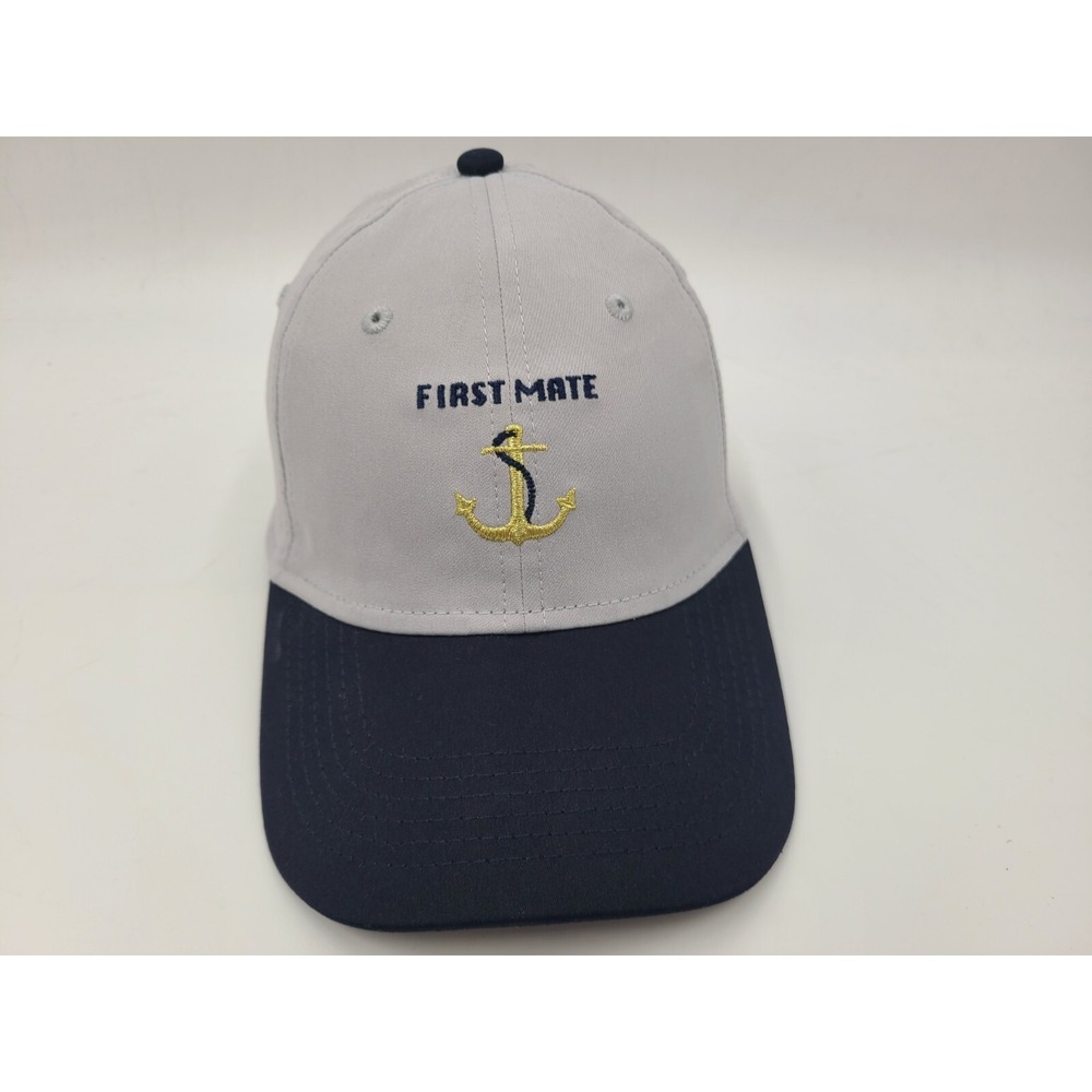 First Mate‎ Anchor Goodfellow & Co Strapback Adjustable Hat Cap Men Women Gray